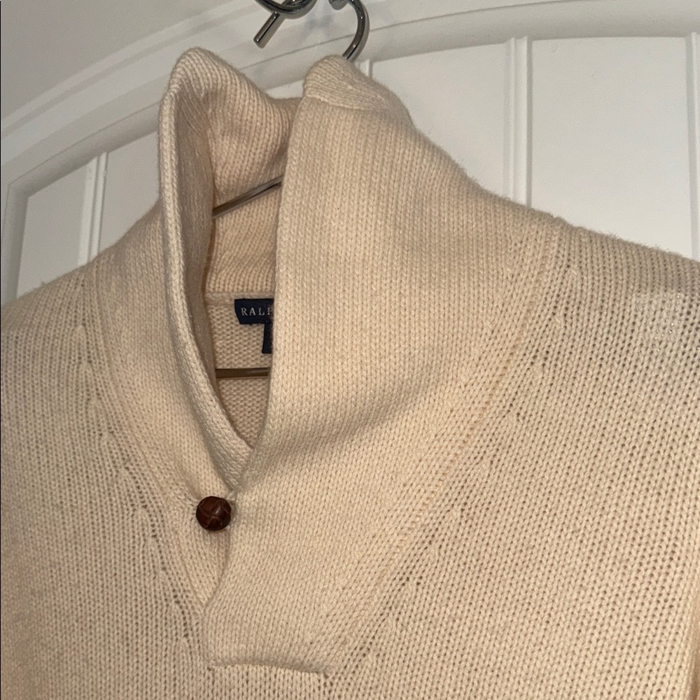 Ralph Lauren Beige Cowl Neck cashmere women’s Sweater - Picture 3 of 16